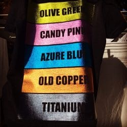 Stretch Metallic New Solid Colours print