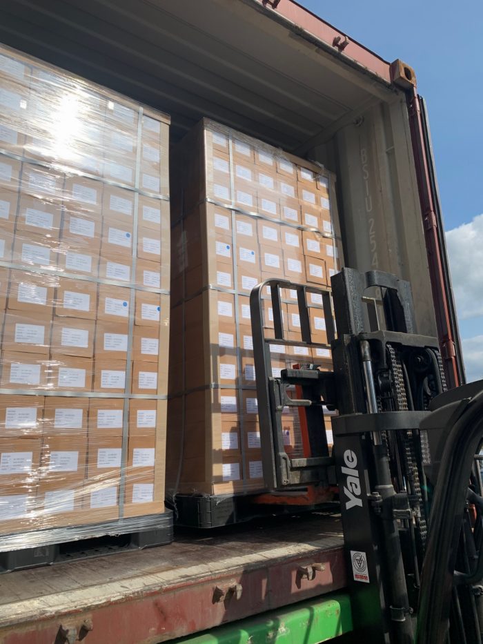 Containers Arrive From Korea